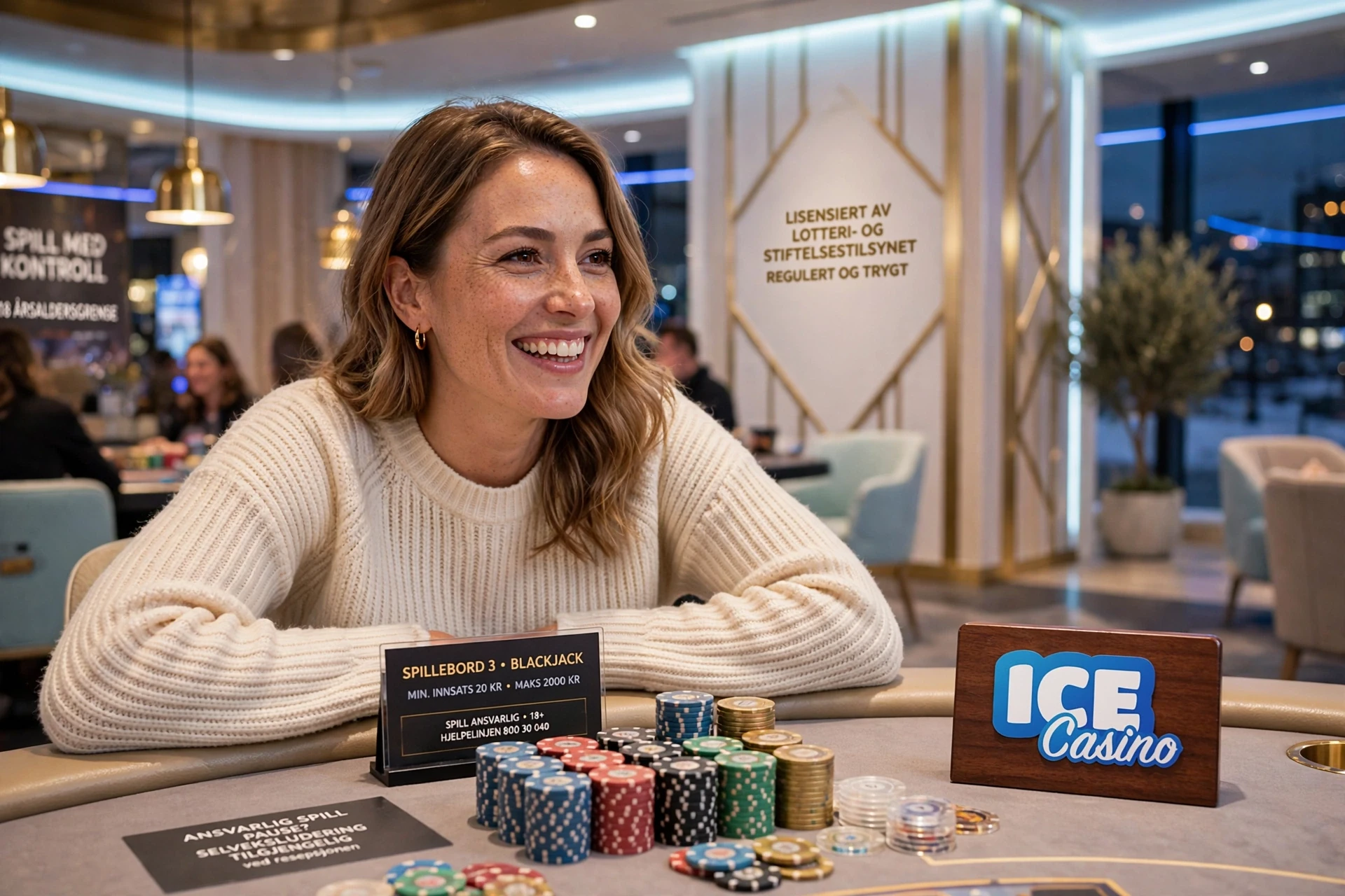 bonus dans les mains de l'homme au casino ICE Casino CASINO