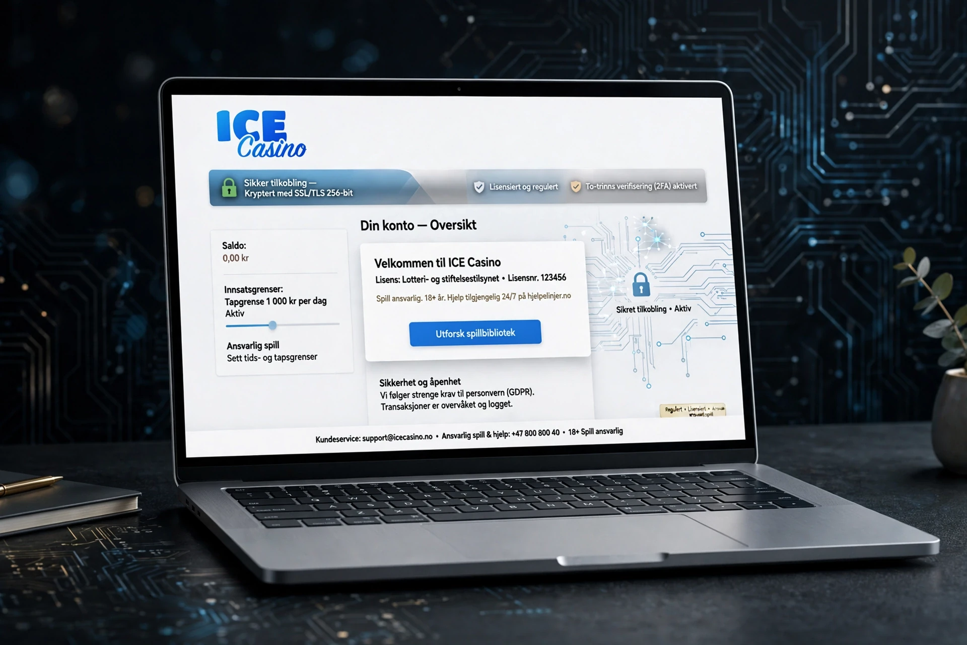 SSL-sertifikat ICE CASINO