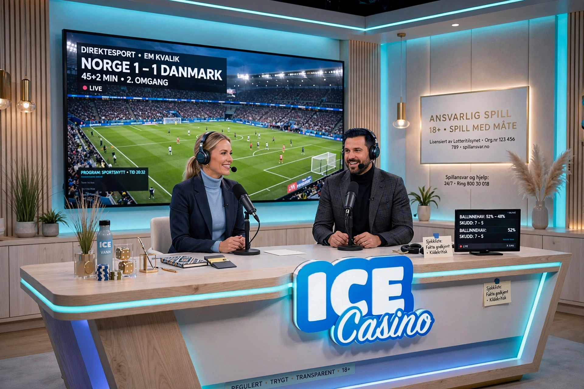 Innsatser på fotball hos ICE CASINO